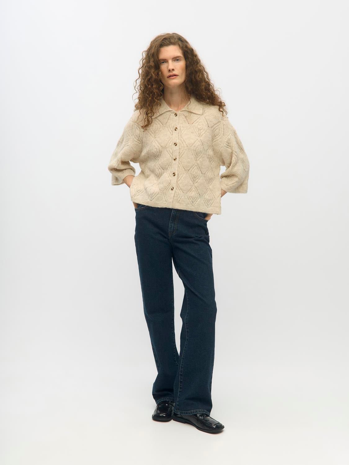 OBJKAISA Pullover - Birch - VERO MODA & VILA Bergvik